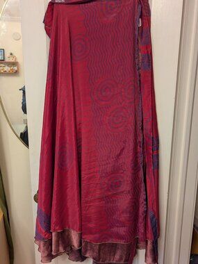 Darn Good Yarn Sari Skirt Womens Size Goddess (14-32) Maxi